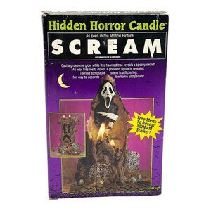 Vintage Scream Ghostface Hidden Horror Candle Fun World Halloween
